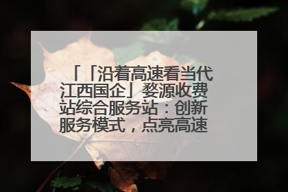 「沿着高速看当代江西国企」婺源收费站综合服务站：创新服务模式，点亮高速出行新体验