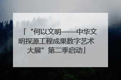 “何以文明——中华文明探源工程成果数字艺术大展”第二季启动