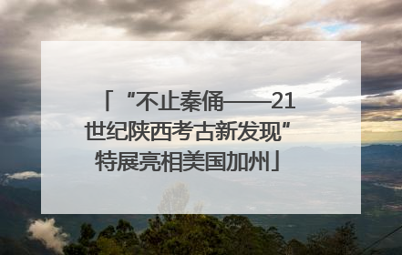 “不止秦俑——21世纪陕西考古新发现”特展亮相美国加州