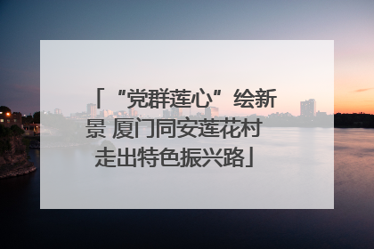“党群莲心”绘新景 厦门同安莲花村走出特色振兴路