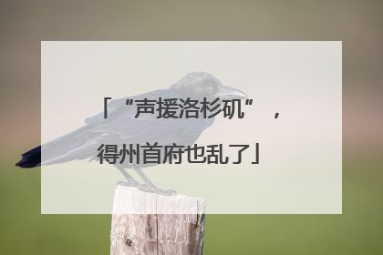 “声援洛杉矶”，得州首府也乱了
