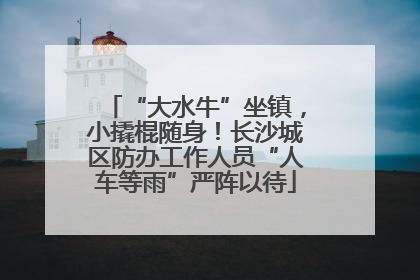 “大水牛”坐镇，小撬棍随身！长沙城区防办工作人员“人车等雨”严阵以待