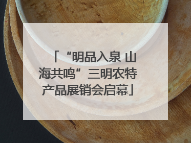“明品入泉 山海共鸣”三明农特产品展销会启幕