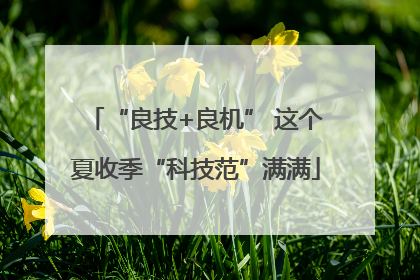 “良技+良机” 这个夏收季“科技范”满满