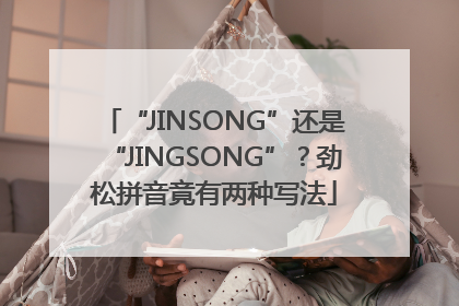 “JINSONG”还是“JINGSONG”？劲松拼音竟有两种写法