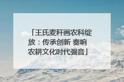 王氏麦秆画农科绽放：传承创新 奏响农耕文化时代强音