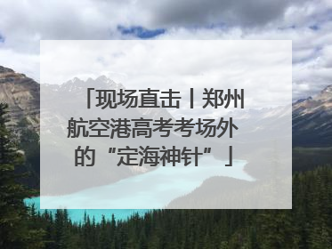 现场直击丨郑州航空港高考考场外的“定海神针”