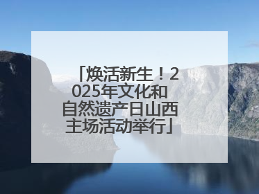 焕活新生！2025年文化和自然遗产日山西主场活动举行