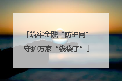 筑牢金融“防护网” 守护万家“钱袋子”