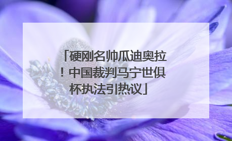 硬刚名帅瓜迪奥拉！中国裁判马宁世俱杯执法引热议