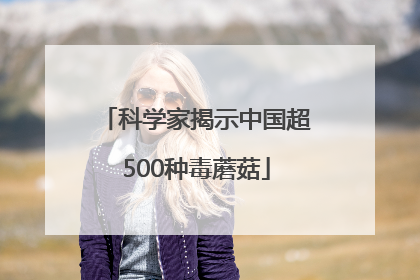科学家揭示中国超500种毒蘑菇