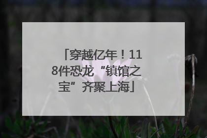 穿越亿年！118件恐龙“镇馆之宝”齐聚上海