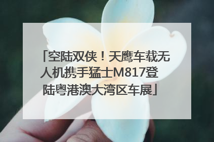空陆双侠！天鹰车载无人机携手猛士M817登陆粤港澳大湾区车展