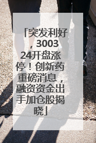 突发利好，300324开盘涨停！创新药重磅消息，融资资金出手加仓股揭晓