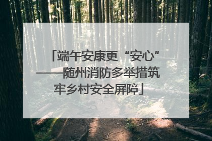 端午安康更“安心”——随州消防多举措筑牢乡村安全屏障