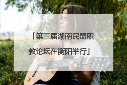 第三届湖南民盟职教论坛在衡阳举行