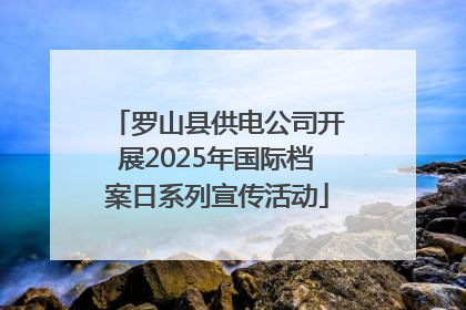 罗山县供电公司开展2025年国际档案日系列宣传活动