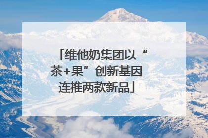维他奶集团以“茶+果”创新基因连推两款新品
