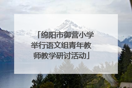 绵阳市御营小学举行语文组青年教师教学研讨活动
