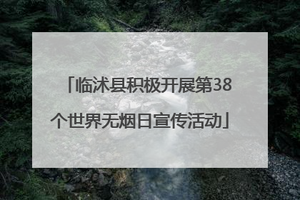 临沭县积极开展第38个世界无烟日宣传活动
