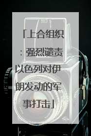 上合组织：强烈谴责以色列对伊朗发动的军事打击