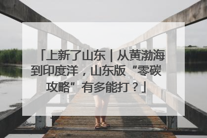 上新了山东｜从黄渤海到印度洋，山东版“零碳攻略”有多能打？