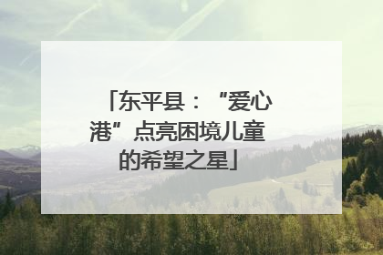 东平县：“爱心港”点亮困境儿童的希望之星