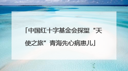 中国红十字基金会探望“天使之旅”青海先心病患儿