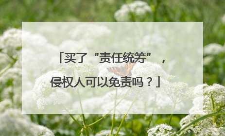 买了“责任统筹”，侵权人可以免责吗？