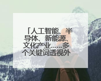 人工智能、半导体、新能源、文化产业……多个关键词透视外资眼中投资中国的新机遇