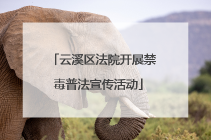 云溪区法院开展禁毒普法宣传活动