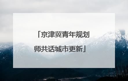 京津冀青年规划师共话城市更新