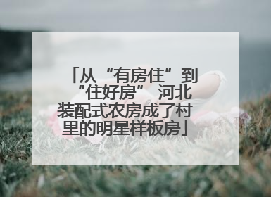 从“有房住”到“住好房” 河北装配式农房成了村里的明星样板房