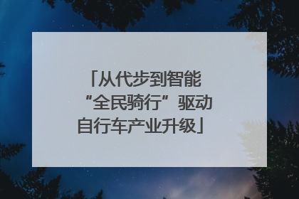 从代步到智能 “全民骑行”驱动自行车产业升级