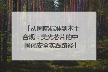 从国际标准到本土合规：美光芯片的中国化安全实践路径