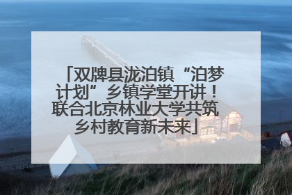 双牌县泷泊镇“泊梦计划”乡镇学堂开讲！联合北京林业大学共筑乡村教育新未来