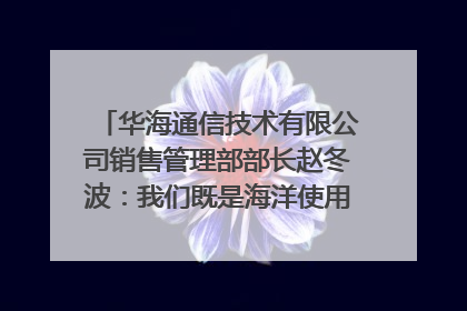 华海通信技术有限公司销售管理部部长赵冬波：我们既是海洋使用者 也是海洋保护者｜2025年生态文明贵阳国际论坛