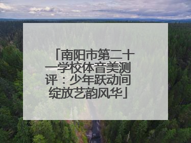 南阳市第二十一学校体音美测评：少年跃动间绽放艺韵风华