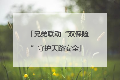 兄弟联动“双保险”守护天路安全
