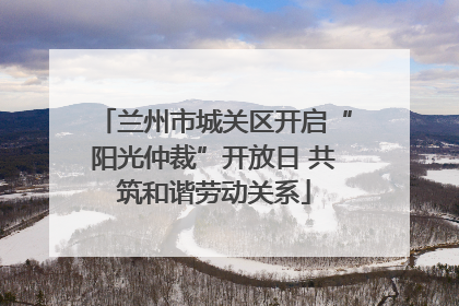 兰州市城关区开启“阳光仲裁”开放日 共筑和谐劳动关系