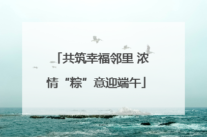 共筑幸福邻里 浓情“粽”意迎端午