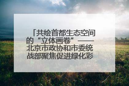 共绘首都生态空间的“立体画卷”——北京市政协和市委统战部聚焦促进绿化彩化美化生态空间建设联合协商议政