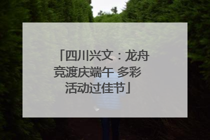 四川兴文：龙舟竞渡庆端午 多彩活动过佳节