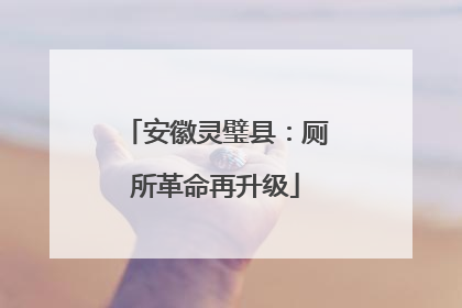 安徽灵璧县：厕所革命再升级