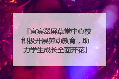 宜宾翠屏草堂中心校积极开展劳动教育，助力学生成长全面开花