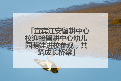 宜宾江安留耕中心校迎接留耕中心幼儿园萌娃进校参观，共筑成长桥梁