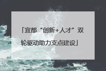 宜都“创新+人才”双轮驱动助力支点建设