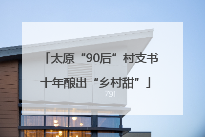 太原“90后”村支书十年酿出“乡村甜”