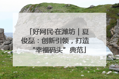 好网民·在潍坊｜夏俊磊：创新引领，打造“幸福码头”典范