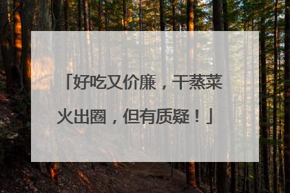 好吃又价廉，干蒸菜火出圈，但有质疑！
